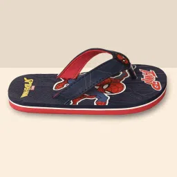 Kidsville Spiderman Printed Navy & Red Flip Flops image 1