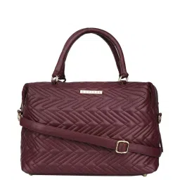 Caprese Mavis Maroon Quilted Medium Handbag image 1