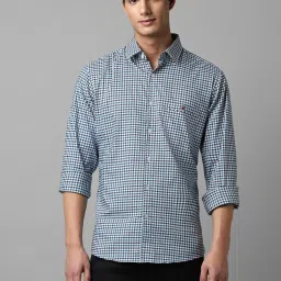 Louis Philippe Sport Multicolored Slim Fit Checks Shirt image 1