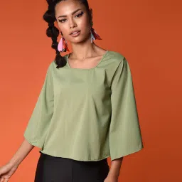 chimpaaanzee Chimpanzee Olive Regular Fit Top image 1