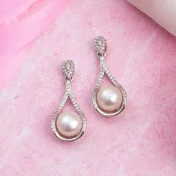 Zavya 92.5 Sterling Silver Dangler Earrings for Women image 1