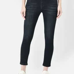 Crimsoune Club Navy Blended Mid Rise Skinny Fit Jeans image 1