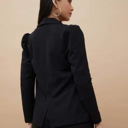 Code By Lifestyle Black Regular Fit Blazer image 2