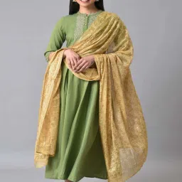 Aurelia Golden Printed Dupatta image 1