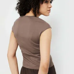 Ginger by Lifestyle Brown Regular Fit Top image 2