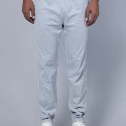 Cantabil Grey Melange Regular Fit Trackpants image 1