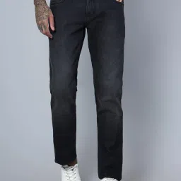 Cantabil Denim Black Cotton Regular Fit Jeans image 1