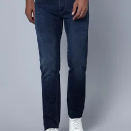 Cantabil Blue Cotton Regular Fit Jeans image 1