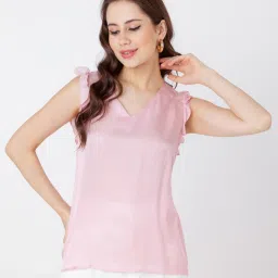 Zink London Light Pink Regular Fit Top image 1