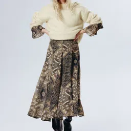 H&M Godet-Pleated Skirt image 5