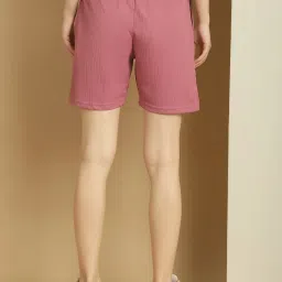 Vimal Jonney Pink Regular Fit Mid Rise Shorts image 2
