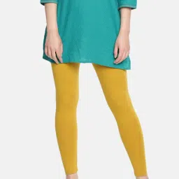 Dollar Missy Yellow Cotton Leggings-picture-41
