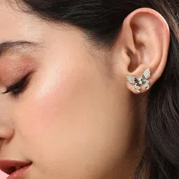 Sohi Contemporary Stud & Drop Earrings Combo image 2