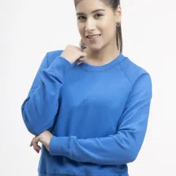 Fablestreet Blue Cotton Regular Fit Sweatshirt-picture-16