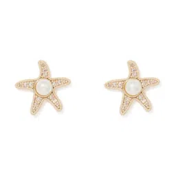 Forever New Gold & Pearl Poppy Pretty Pearl Starfish Stud Earring-picture-38
