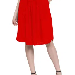 PATRORNA Red Midi Skirt image 1