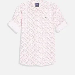 Allen Solly Boys White Cotton Blend Print Shirt-picture-17