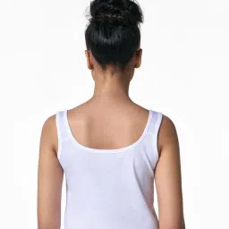 BLOSSOM Women's Cotton Tank Tops, Broad Shoulder Slip_Active Slip image 2