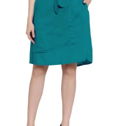 PATRORNA Teal Above Knee Skirt image 1