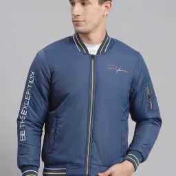 Monte Carlo Blue Regular Fit Bomber Jacket image 1