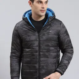 Monte Carlo Blue Regular Fit Quilted Reversible Jacket image 1