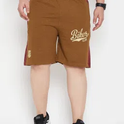 Bigbanana Brown Regular Fit Printed Shorts image 1