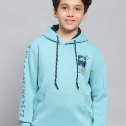 Monte Carlo Kids Blue Printed Full Sleeves Sweatshirt image 1