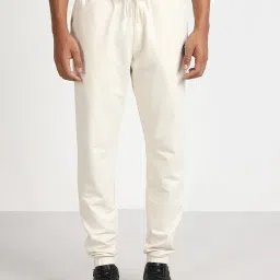 Lee Off-White Cotton Regular Fit Joggers image 1
