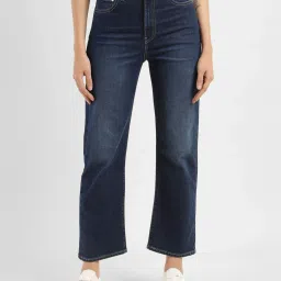 Levi's 711 Dark Blue Regular Fit Mid Rise Jeans image 1