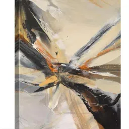 ARTE'VENUE Fissure Beige & Black Canvas Wall Arts - Set of 2 (18 X 24 inch Each) image 2