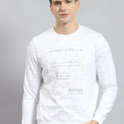 Monte Carlo Off-White Regular Fit Printed Sweatshirt image 1