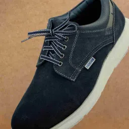 Mochi Men's Blue Derby Shoes-image-23