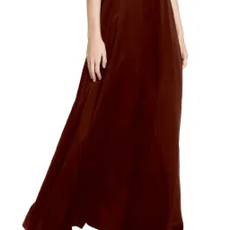 PATRORNA Maroon Loose Fit Mid Rise Palazzos image 1