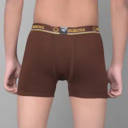 Dollar Bigboss Boys Multicolor Solid Trunks (Pack Of 3) image 2