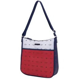 Nautica Red Printed Medium Hobo Handbag image 2