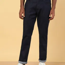 Wrangler Navy Cotton Straight Fit Jeans image 1