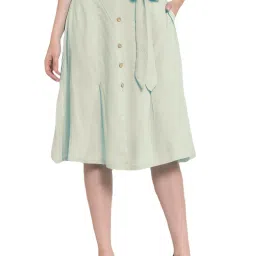 PATRORNA Off White Midi Skirt image 1