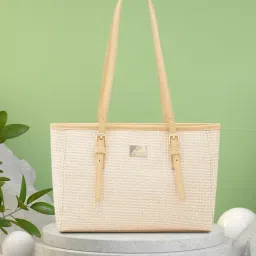 Caprese Raffia Light Yellow Women Handbag-image-33