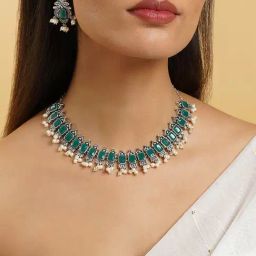 Teejh Silver and Green Serenade Set-picture-38