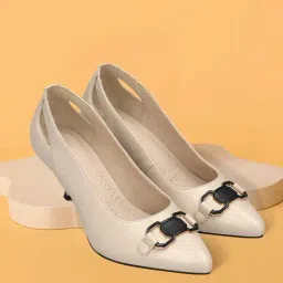 BAGATT Women's Dafina Off White Casual Pumps-picture-23