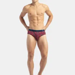 Jockey US52 Multi Super Combed Cotton Printed Brief (Pack of 2) image 5