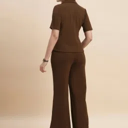 SELVIA Brown Maxi Co-Ord Set image 2