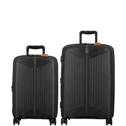 Jump Evae Black 8 Wheels Medium Hard Cabin Trolley Bag Set of 2-picture-33