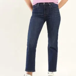 Levi's 724 Blue Cotton Slim Fit Jeans-picture-19