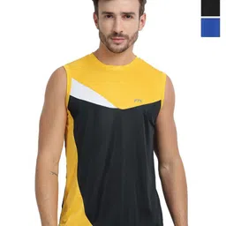 FTX Pack Of 3 Colourblocked Round Neck T-shirts-picture-23