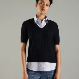 TOMMY HILFIGER Black Regular Fit Sweater-picture-40