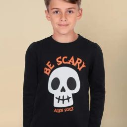 Allen Solly Junior Boys Black Graphic Sweatshirt-picture-36