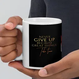 Mr UVD White Ceramic Cup image 4