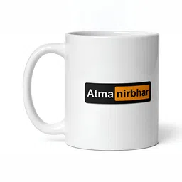 Mr UVD White Typography Printed Matte Ceramic Mug-350ml-image-5