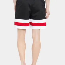 CHROME & CORAL Men Pack Of 2 Striped Lounge Shorts image 4